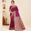 Ivory Teal Heritage Saree