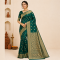 Ivory Peacock Heritage Saree