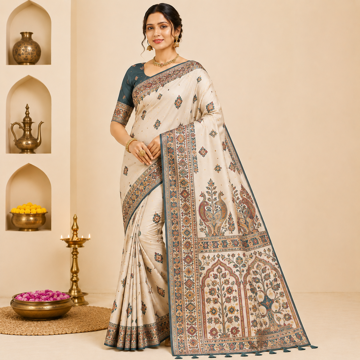 Royal Magenta Banarasi Saree